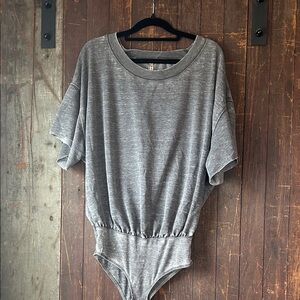 FP Movement by Free People Charcoal Bodysuit